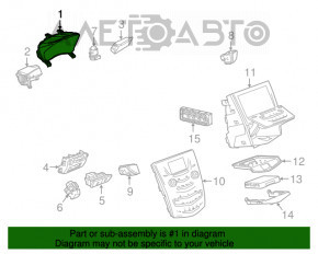 Tabloul de bord Cadillac ATS 13- 126k