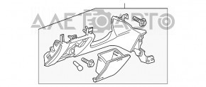 Capacul genunchiului șoferului pentru Chevrolet Impala 14-20, negru.