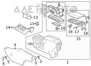 Кнопка паркинга Chevrolet Equinox 18-