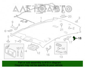 Clema tavan spate dreapta Chevrolet Bolt 17-