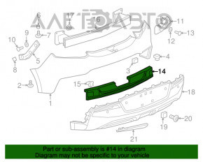 Absorbantul de impact al barei spate pentru Chevrolet Volt 16-