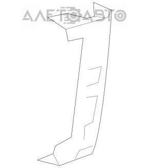 Suportul de bara fata stanga pentru Chevrolet Equinox 18-21.