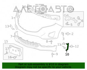 Montare bara fata stanga Chevrolet Equinox 18-21 zgariata, indoita