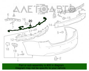 Montarea bumperului spate pentru Chevrolet Impala 14-20