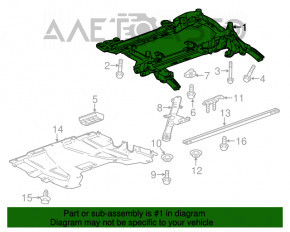 Подрамник передний Cadillac CTS 14- rwd