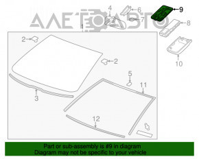 Suportul de montare a oglinzii interioare pentru Chevrolet Volt 11-15 SUA sub camera de urmărire a benzii din interior