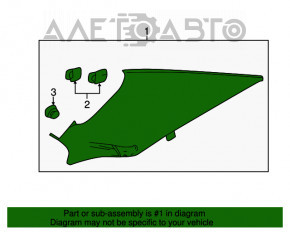 Capac spate dreapta Chevrolet Malibu 13-15 bej