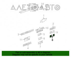 Emblema SLE aripa dreapta spate GMC Terrain 10-17