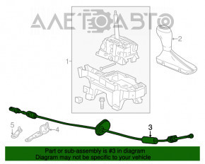 Cablu de schimbare a treptelor de viteze pentru Chevrolet Malibu 13-15 2.5