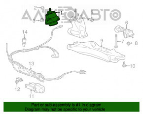 Pernele motorului stânga Chevrolet Camaro 16- 2.0T