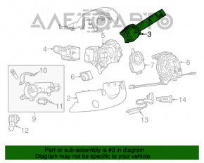 Подрулевой переключатель правый Chevrolet Impala 14-20