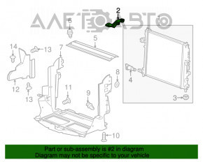 Suport radiator stânga sus Chevrolet Camaro 16- 3.6