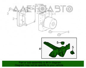 Кронштейн ABS АБС Chevrolet Camaro 16- 6.2 2.0Т, 3.6