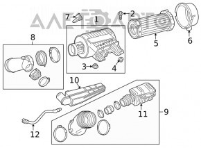 Contor de aer Chevrolet Volt 16-