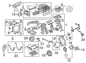 Проводка печки Chevrolet Malibu 13-15