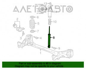 Amortizor spate dreapta Chevrolet Volt 16 - nou original OEM