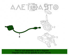 Cablu de schimbare a treptelor de viteze Chevrolet Equinox 18 6T40 MNH