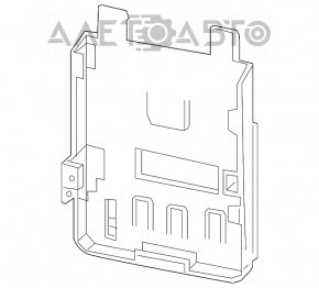 Corpul blocului ECU al calculatorului motorului Chevrolet Malibu 16-