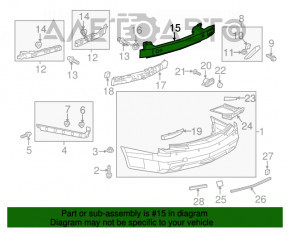 Amplificatorul de bara spate Cadillac CTS 14-