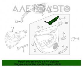 Накладка управления стеклоподъемником задняя левая Chevrolet Volt 16-