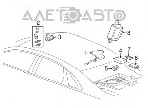 Communication System Module Cadillac ATS 13-