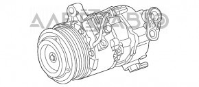 Компрессор кондиционера Chevrolet Camaro 16- 3.6