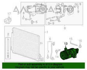 Компрессор кондиционера Chevrolet Camaro 16- 3.6