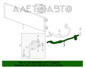 Tubulatura sistemului de racire a uleiului cutiei de viteze automate Chevrolet Volt 16 - întoarcere