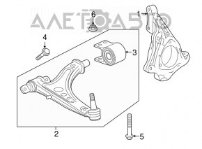 Capacul frontal stânga Chevrolet Malibu 16-