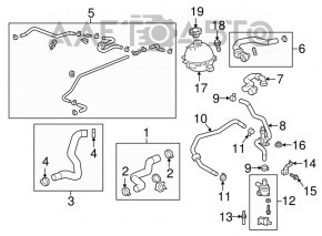 Rezervor de expansiune pentru răcire Chevrolet Malibu 16- cu capac