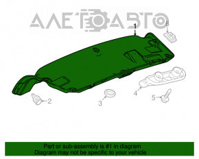 Capacul portbagajului Chevrolet Cruze 16- negru