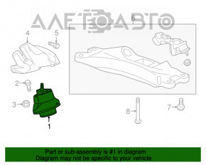 Pernele motorului dreapta Chevrolet Camaro 16- 6.2