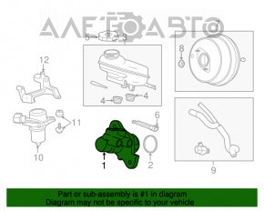 Cilindrul principal de frână cu rezervor Cadillac ATS 13-