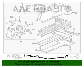 WIRE BATTERY VOLTAGE Chevrolet Volt 11-15