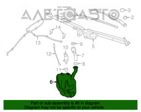 Бачок омывателя Chevrolet Volt 16- без горловины