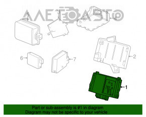 Remote Locking Theft Deterrent Module Cadillac ATS 13-