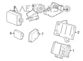 Remote Locking Theft Deterrent Module Cadillac ATS 13-