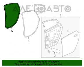 Уплотнитель дверного проема задний левый Chevrolet Volt 16-