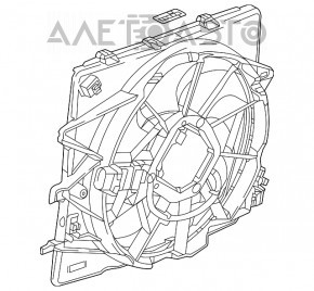 Paletele ventilatorului de răcire Cadillac ATS 13- 2.0T 2.5