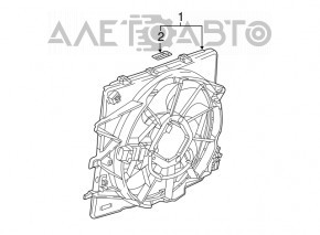 Paletele ventilatorului de răcire Cadillac ATS 13- 2.0T 2.5