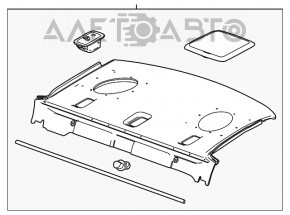 Raftul din spate pentru Chevrolet Malibu 13-15