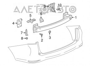 Amplificatorul pentru bara din spate a Chevrolet Equinox 18-