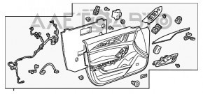 Capacul ușii, cartela din față dreapta Cadillac CTS 14- piele maro cu inserție bej.