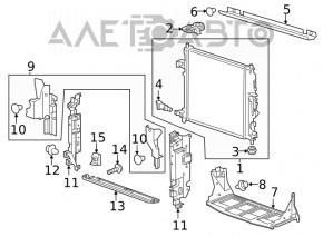 Radiator de răcire lateral dreapta pentru Chevrolet Camaro 16- 6.2