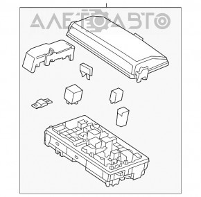 Blocul de siguranțe sub capotă Chevrolet Impala 15-16 2.5