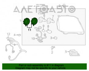 Capacul drept al farului Chevrolet Equinox 10-17