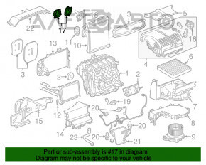 Actuator motor pentru acționarea ventilatorului de încălzire și aer condiționat pentru Chevrolet Malibu 16-