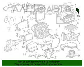 Актуатор моторчик привод печки вентиляция Chevrolet Malibu 16-