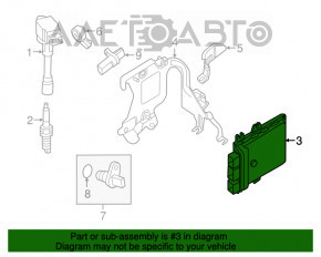 Modulul ECU al motorului Nissan Maxima A36 16-18 3.5 NEC029-081