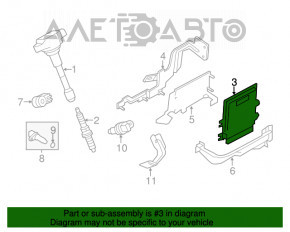 Blocul ECU al calculatorului motorului Infiniti QX30 17-